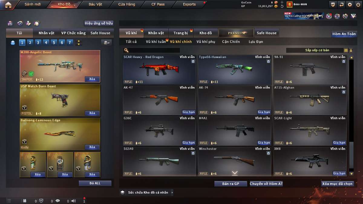 shop acc cf uy tin gia re